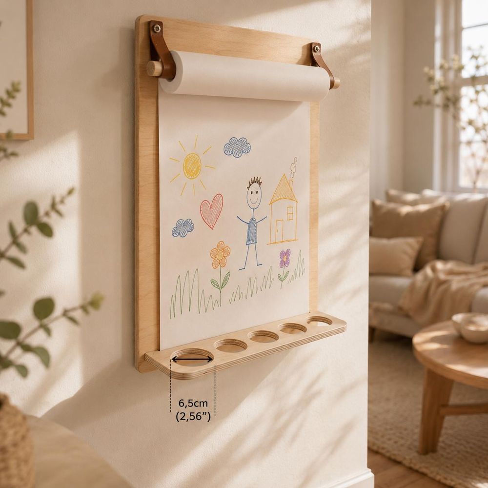 leg&go Kinder Zeichentafel mit Bleistifthalter, Mit Papierrolle, Zeichentisch