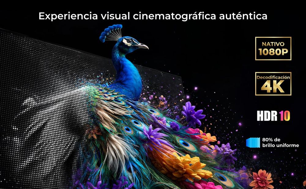 Ultimea Apollo-P40: Proyector 4K, versión actualizada con detección de obstáculos, 700 lúmenes ANSI y ajuste inteligente de la imagen