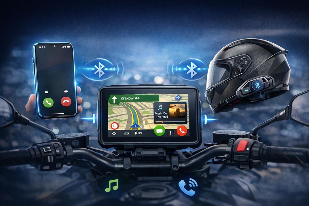 Alt: dual bluetooth motorka displej připojení telefon interkom