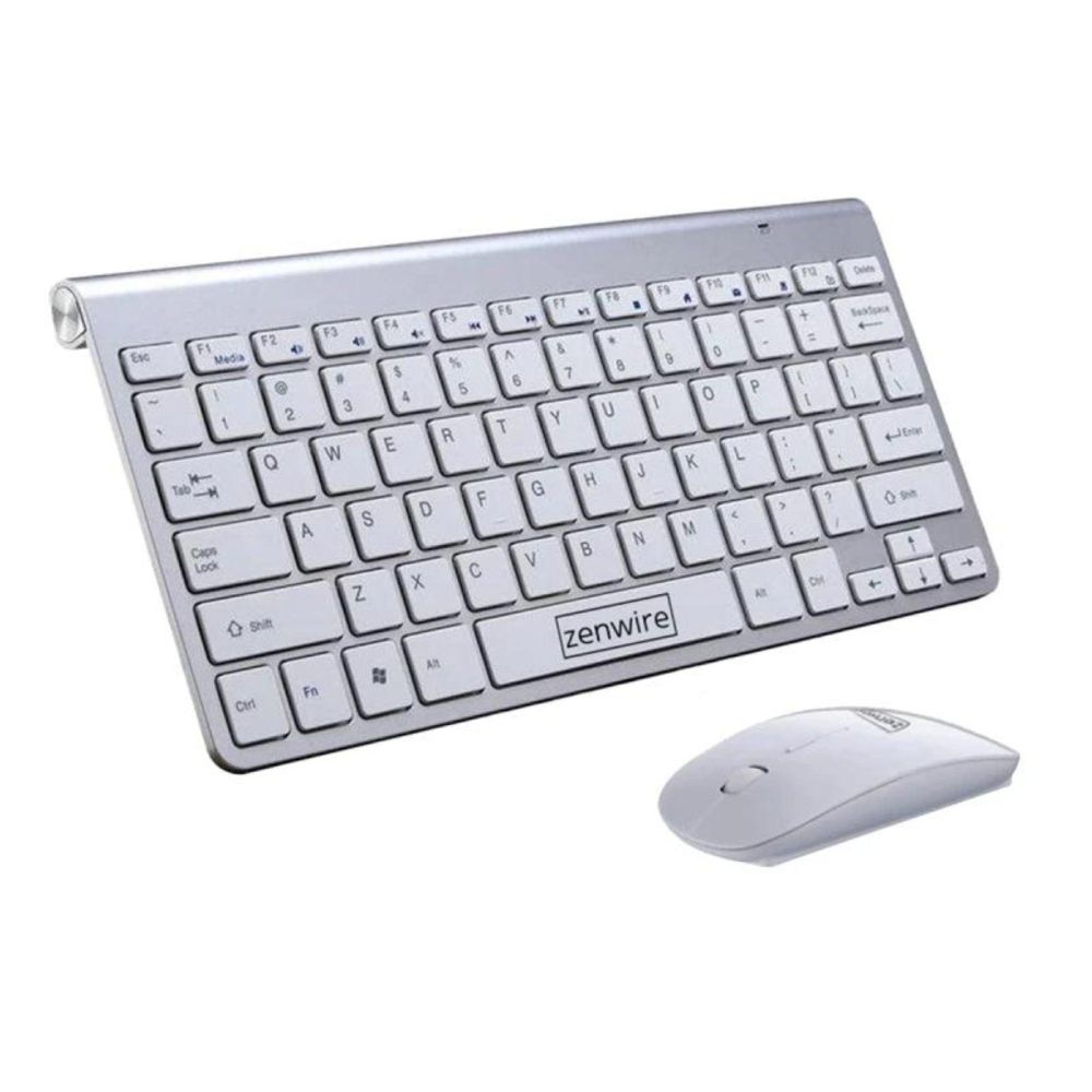 Tastatur und Maus - Kabellos Set - USB - Mini Slim - für Laptop PC TV - Universell