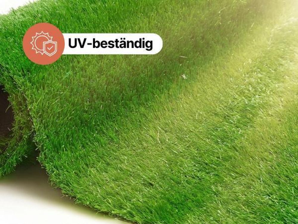 Tapiso Rasenteppich NATURAL Grün Höhe: 6mm Balkon Terrasse 300 x 400