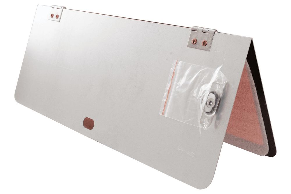 HERMON HILLS ADR Warntafel klappbar 400x300mm Klasse 1 reflektierend aus Aluminium für LKW, Gefahrgut-Anhänger und Transporter
