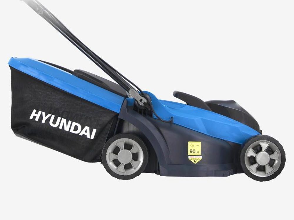 HYUNDAI 20V Akku-Rasenmäher Brushless – 33 cm Schnittbreite, inkl. 4.0Ah Akku & Ladegerät – 35L Korb, zentrale Höhenverstellung, leicht, kompakt & kabellos