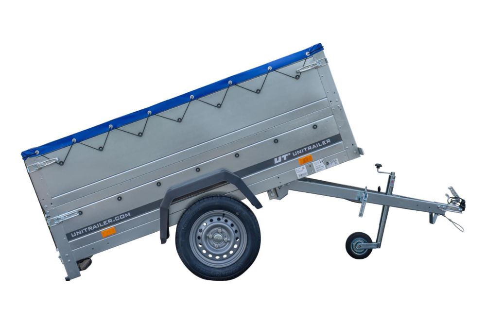 Kippbarer Pkw Anhänger GARDEN TRAILER 200 KIPP mit zusätzlichen Bordwänden, Stützrad und Flachplane
