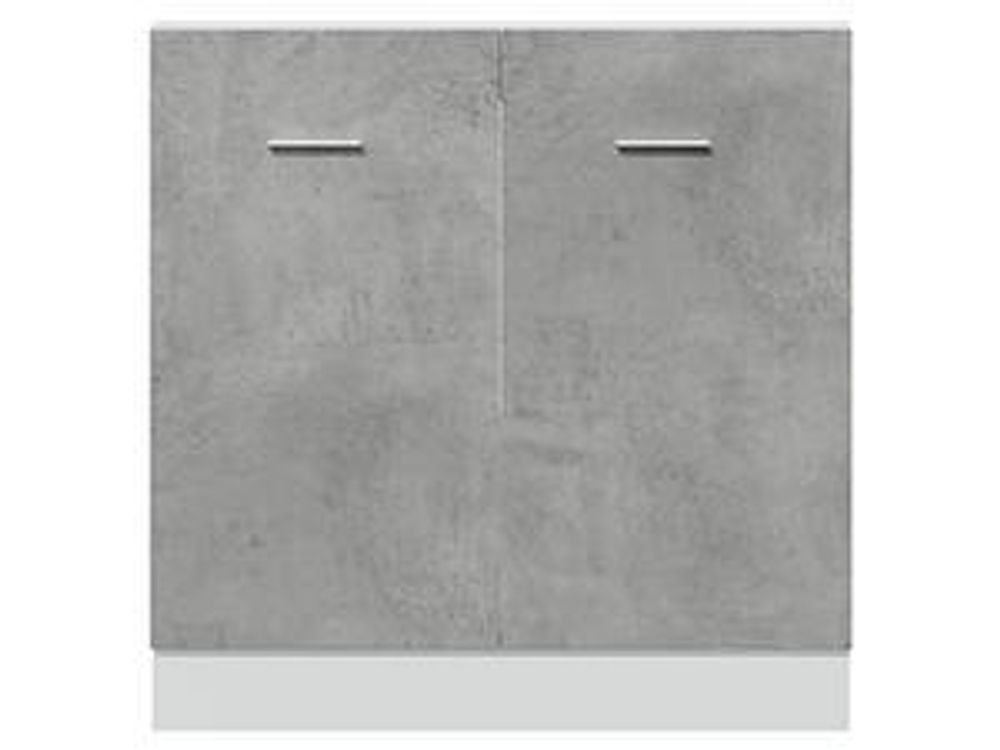 vidaXL Spülenunterschrank Lyon Betongrau 80x46x81,5 cm Holzwerkstoff