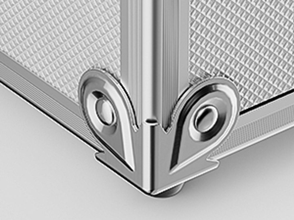 Wiltec Alu Universalkoffer 46x33x15,2 cm, Alubox abschließbar für Aufbewahrung und Transport von Werkzeug, Messgeräten usw., mit Griff und Tragegurt