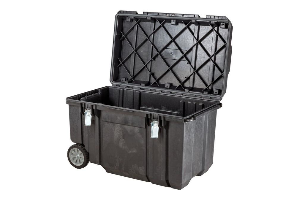 Stanley FATMAX MOBILE MONTAGEBOX 240L, Schwarz, Aluminium, Kunststoff, Kratzresistent, Schockresistent, Wasserfest, 990 mm, 590 mm, 620 mm
