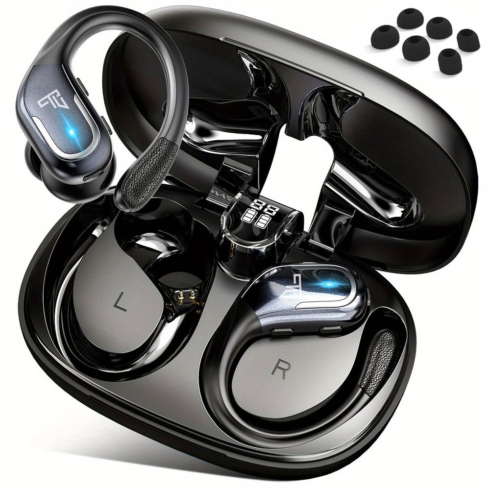 FEEGAR SPORT Kopfhörer Kabellos Bluetooth 5.4 mit Noise Cancelling Mikrofon, 70 Stunden Akkulaufzeit, In-Ear, IPX5, starker Bass, rauschfreie Telefona