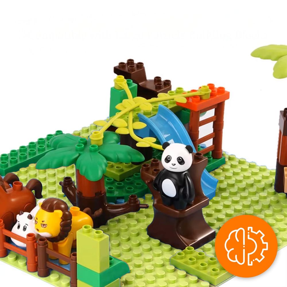 Bauplatte 16x16 große Noppen, Grundplatte kompatibel mit gängigen Bausteinen, 25,5 x 25,5 cm, EVI KIDS, Hellgrün