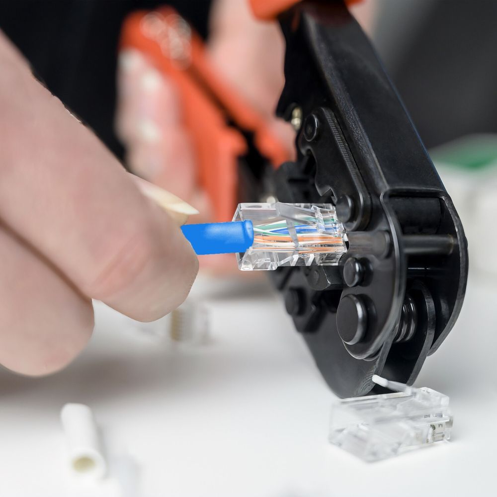 300m Netzwerkkabel CAT 5E Kabel LAN Ethernet RJ45 Patchkabel Stecker Rohkabel DSL Netzwerk Gigabit Gbit S/FTP Ethernetkabel Switch Modem Repeater Reto