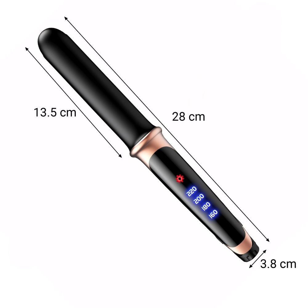 Glätteisen für Locken & Glätten - Einstellbare Temperatur, Keramik Haar Straightener, 2 in 1 Haarglätter 160-220°C 31cm Schwarz Retoo