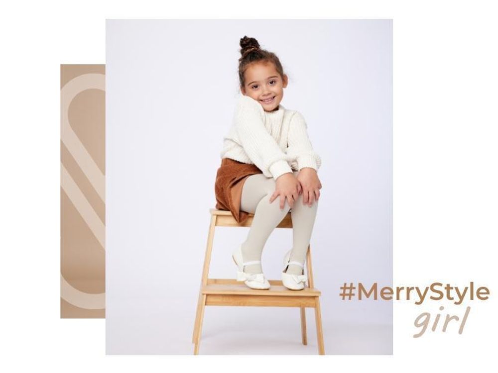 Merry Style Kinder Strumpfhose für Mädchen Microfaser 60 DEN WLSS001 (Weiß, 128-134)