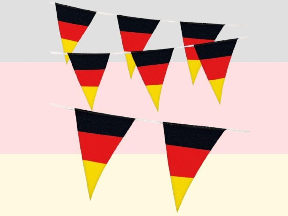 Wimpelgirlande FAN, Deutschland, Fußball, WM, EM, ca. 6m lang