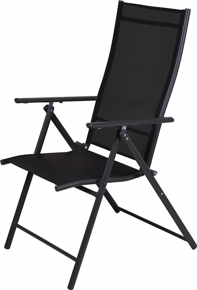 Pro Garden Klappstuhl / Klappstuhl / Gartenstuhl / Campingstuhl - 59 X 108 cm - Stahl/Polyester - Anthrazit
