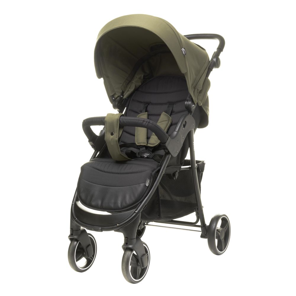 4Baby | Kinderwagen - Buggy Kinderwagen - Khaki - Kompakt - Liegeposition - Geländetauglich - Leichtgewicht - bis zu 22 kg - Rapid