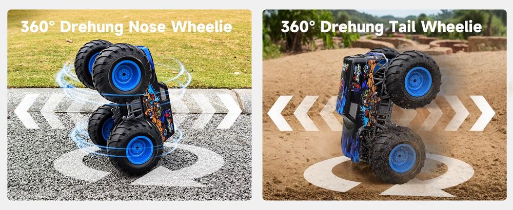 2,4 GHz Auffälliges Design monstertruck mit LED Lichtern