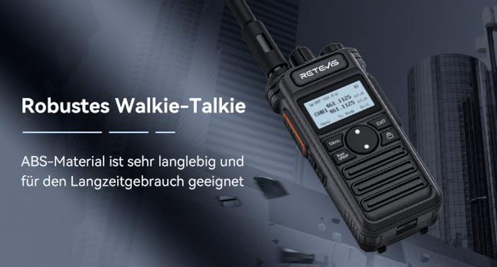 Retevis RT86S Walkie Talkies, großer Reichweite, RT86 Profi Funkgeräte Upgrade Version, Typ C, LCD, Gruppenanruf, 2600 mAh, Handfunkgeräte, Sicherheit