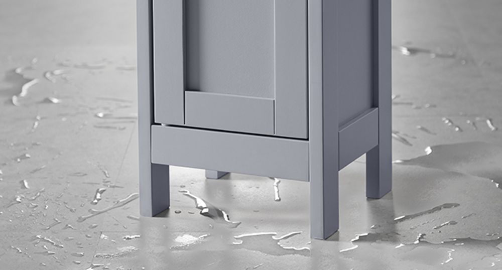 VASAGLE Badezimmerschrank, Badschrank, hoch, schmaler Aufbewahrungsschrank, mit verstellbaren Ablagen, Schublade, offenen Fächern