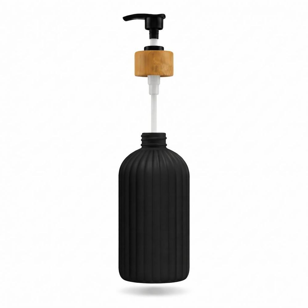 WELLHAUS Seifenspender/Shampooflasche 500ml, Schwarz, Matt