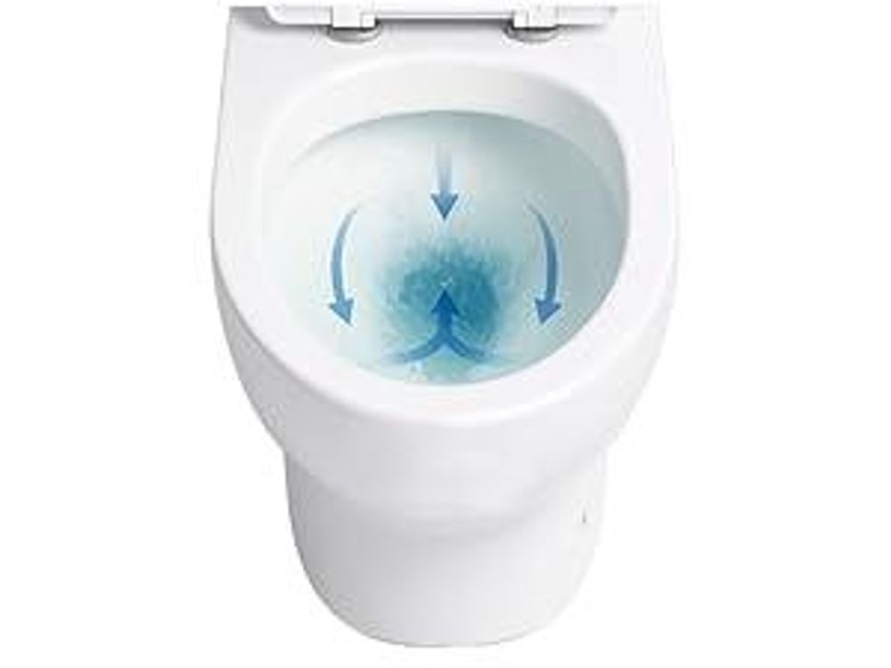 Lavita | WC Kompakt- Poseidon - Weiß - Mit Absenkautomatik - Modernes Design - Wandhängendes Wc