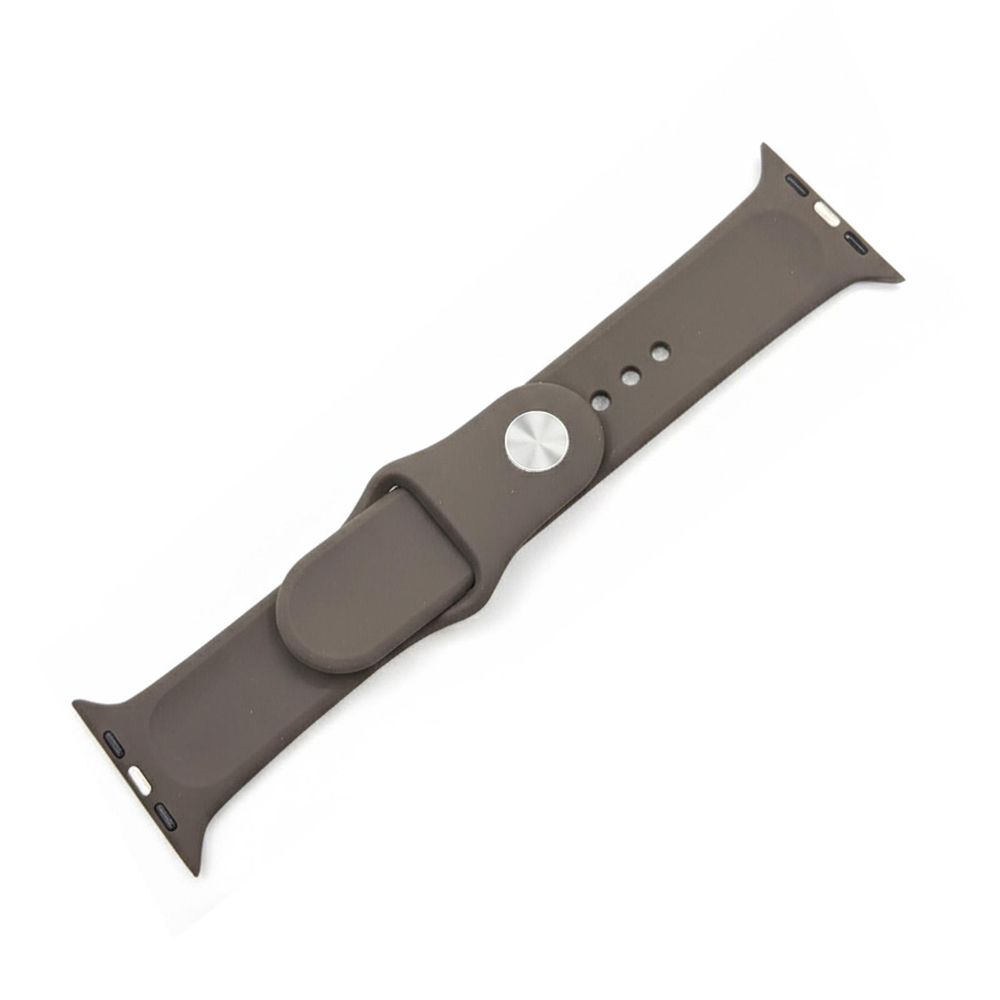 Apple Watch Sport Armband 38mm / 40mm / 41mm Braun Band Sport Loop Ultra SE 1 2 3 4 5 6 7 8 9 10 11 Silikon Größe: M/L