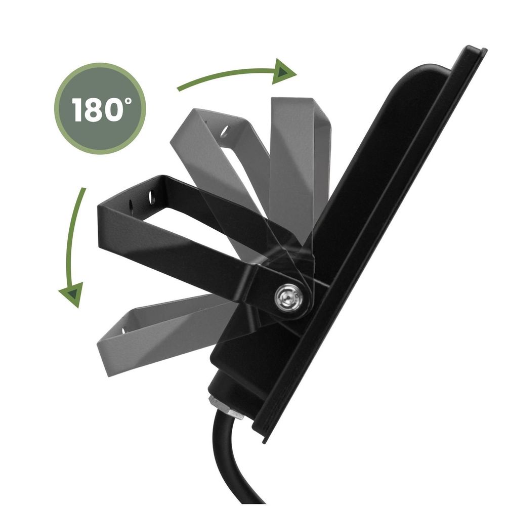 LUMILED LED Strahler mit Linse 100W Superhell Außenstrahler 11000 lm LED Fluter Strahler für Außen IP65 Wasserdicht IK05 4000K Neutralweiß Scheinwerfer Flutlichter schwarz Flutlichtstrahler