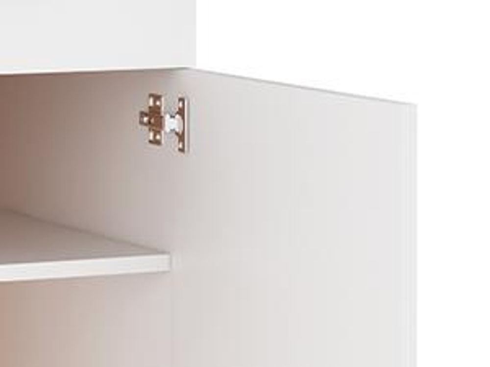 Cassettiera bianca 40x46x81,5 cm in materiale ligneo