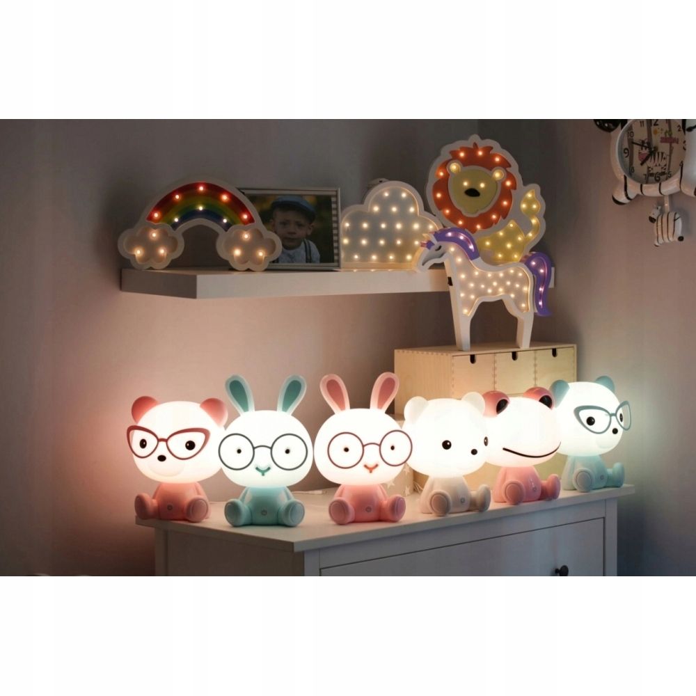 Nachtlicht für Kinder Schlafzimmer Baby Nachtleuchte Led  3 Lichthelligkeit Nachtlampe Nachttischlampe Bärenlampe Dimmbar USB-Aufladbar Weiß Retoo