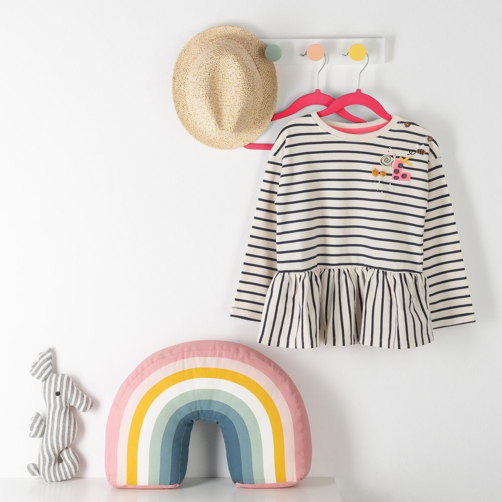 Blumtal 30er-Set Kleiderbügel für Kinder mit Samtbezug - Kinderkleiderbügel platzsparend, Baby Kleiderbügel samt für Kinderkleidung und Babykleidung, 360° drehbar, Puderrosa