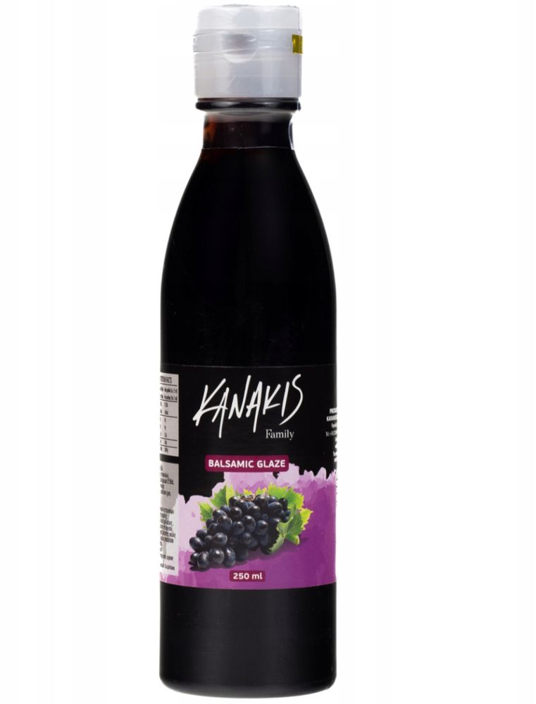Kanakis | Krem balsamiczny - 250 ML - Bezglutenowy - Intensywny smak - Idealny do deserów