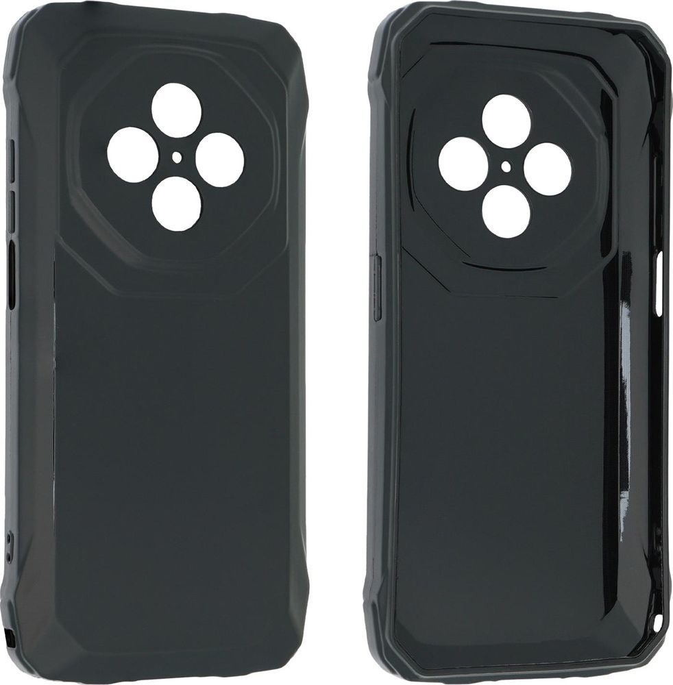 caseroxx Schutz-Hülle TPU-Hülle kompatibel mit Blackview Fort 1, Gummi Handy Tasche schwarz