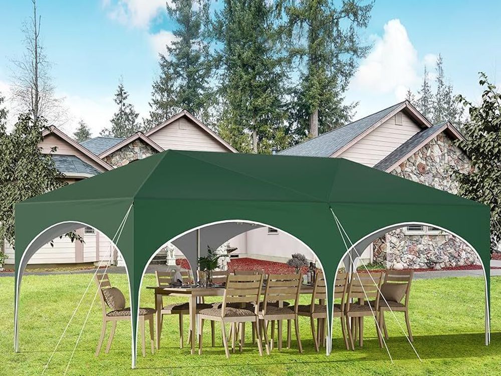 WOLTU Pavillon, mit Seitenwänden, wasserabweisend UV-Schutz, grün