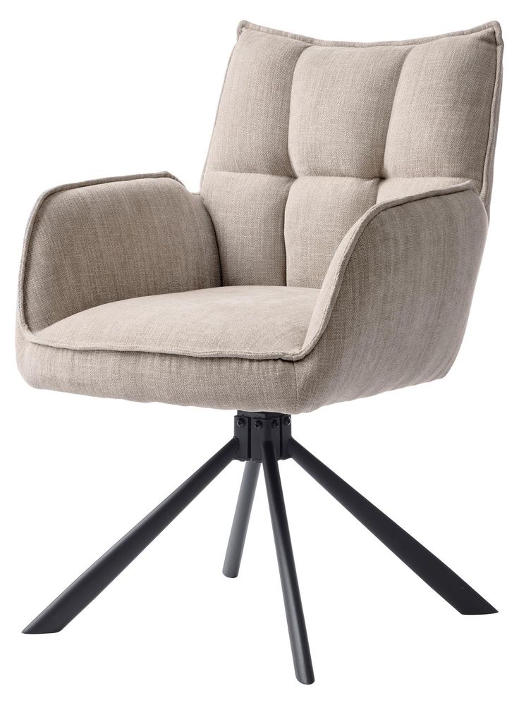 Marilla Armlehnstuhl 2er-Set – moderner Schalenstuhl mit Drehfunktion und Taschenfederkern