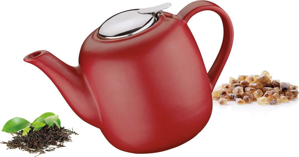 Küchenprofi Teekanne LONDON, 1,5 Liter rot
