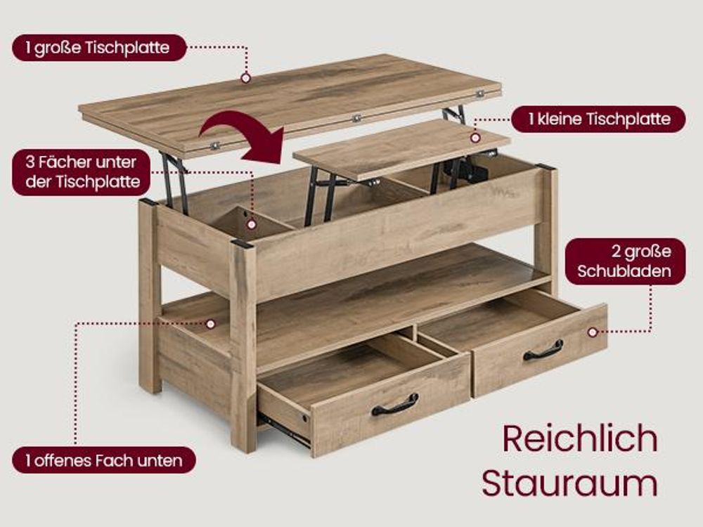 Reichlich Stauraum