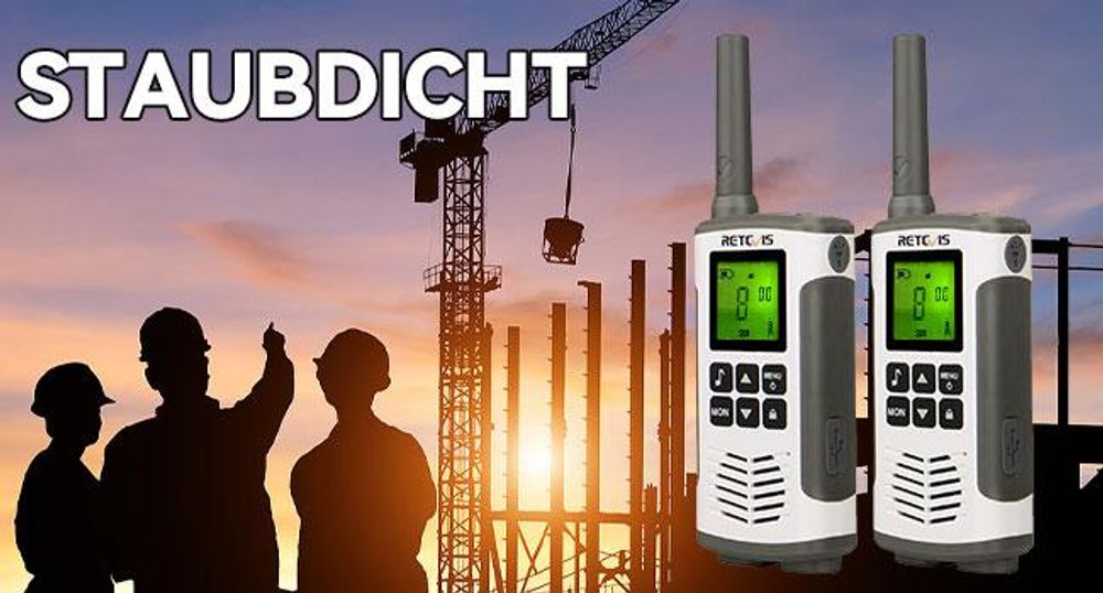 Retevis RT45 Walkie Talkie, Aufladbar USB Lizenzfrei 16 Kanäle, VOX Taschenlampe PMR446 Walkie Talkie für Familie Camping(4er)