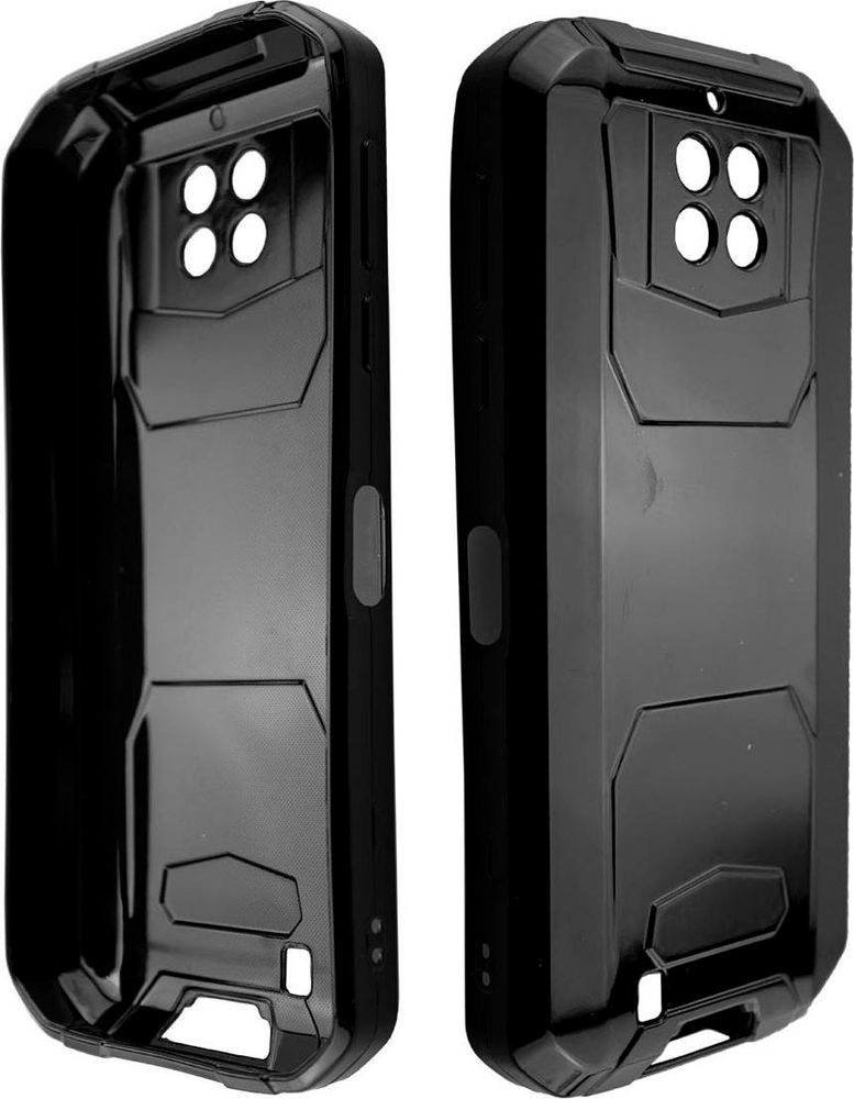 caseroxx Schutz-Hülle TPU-Hülle kompatibel mit Oukitel WP6, Gummi Handy Tasche schwarz – Frontalansicht