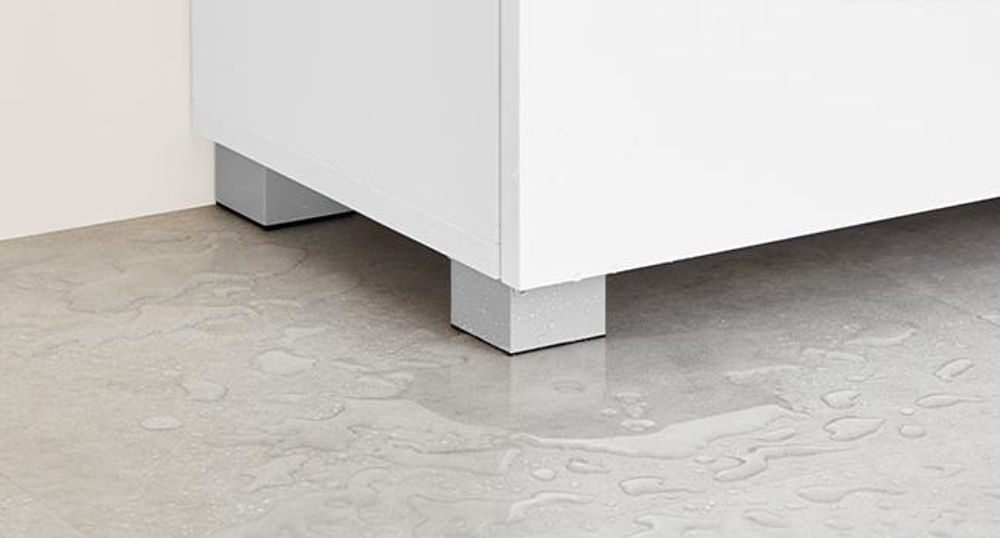 VASAGLE Badezimmerschrank, mit Schublade, Doppeltür, verstellbare Regalebene