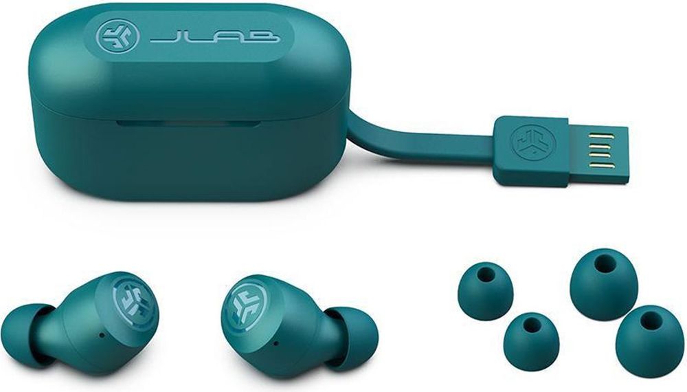 JLab Go Air Pop True Wireless Headphones Teal