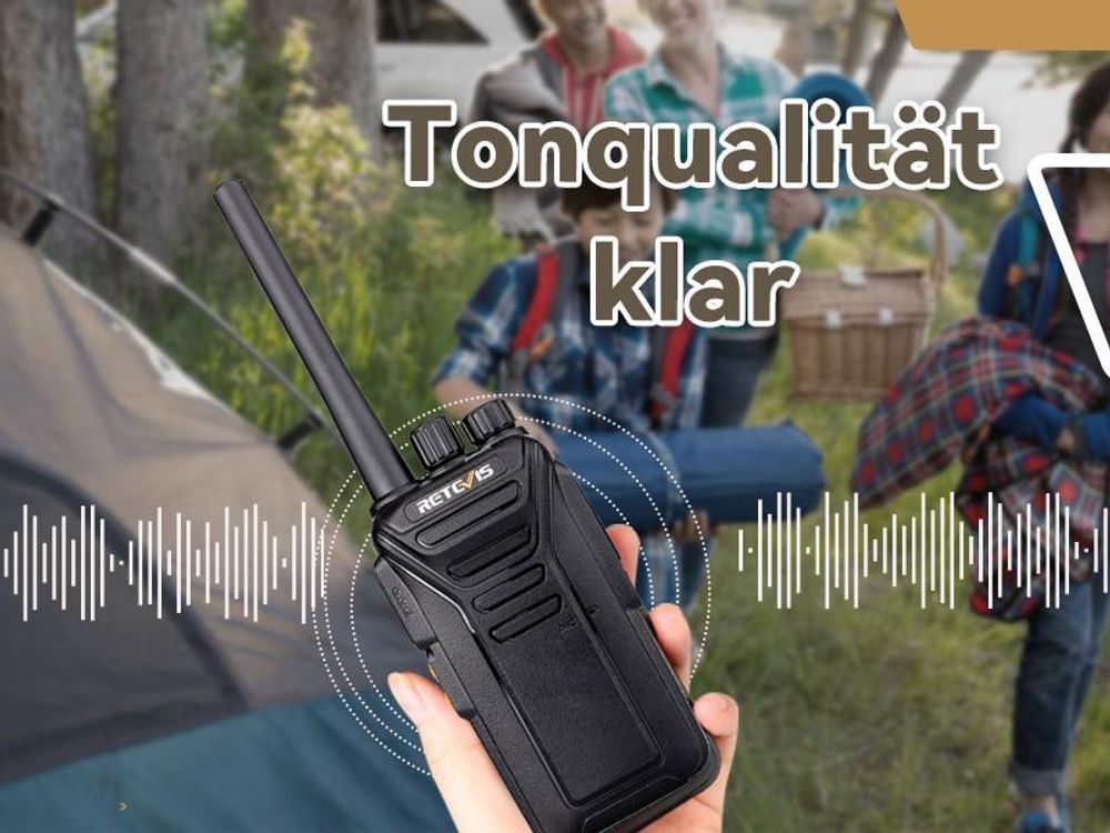 Retevis RT27 Walkie Talkie, 16 Kanäle PMR Funkgeräte Set, CTCSS/DCS VOX Notanruf, Funkgeräte Wiederaufladbar mit USB Ladeschale, Funkgeräte für Schule, Familienaktivitäten