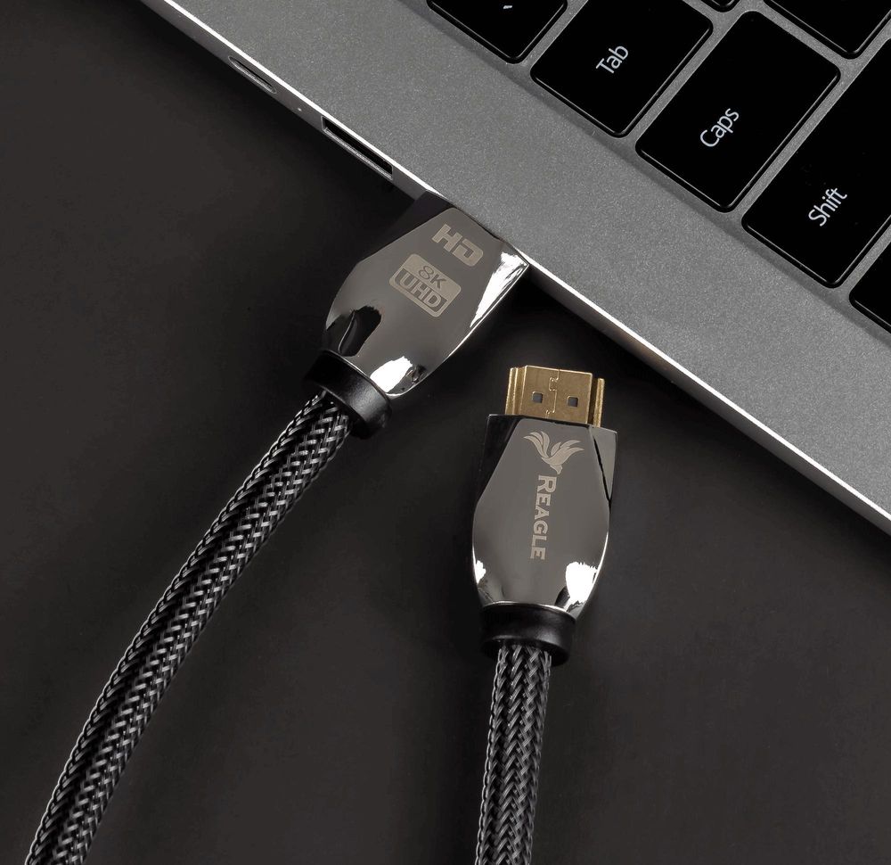 Hdmi 2.1 Kabel 8K & 4K Ultra Hd, Reagle Premium, 48Gbps 8K@60Hz 4K@120Hz Kompatibel Mit Konsole Ps5 Xbox Series X S, Oled Tv, Dts: X, Hdcp 2.2 & 2.3
