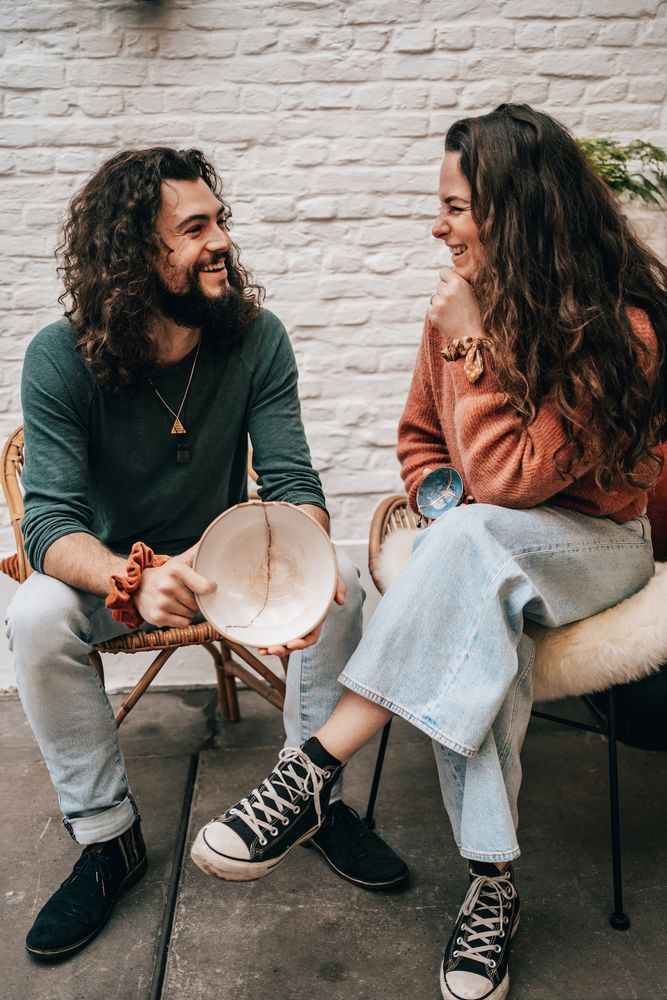 Founders of CHIYU Kintsugi, Sebastiaan and Chloé