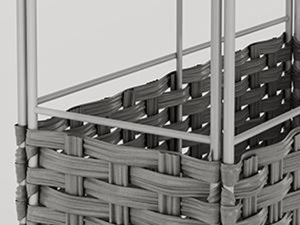 SONGMICS Wäschekorb, mit Griffen, faltbar, Wäschesack herausnehmbar, 55 L