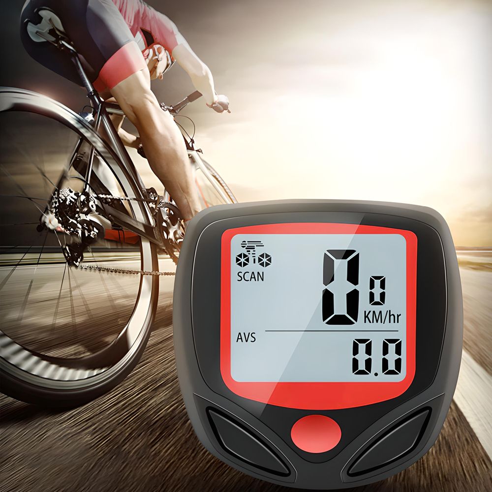 Fahrradtacho 14 Funktionen Fahrradcomputer Fahrrad Tachometer Kilometerzähler Geschwindigkeitsmesser Radcomputer Tacho Multifunktionaler LCD Retoo