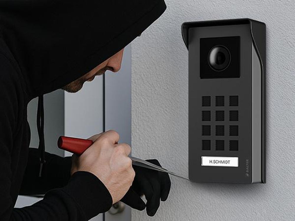 Entri M Video Türsprechanlage, Video Türklingel, 1 Familienhaus mit 2x 7-Zoll HD Monitor, 2-Draht, Aufputz, Smartphone App, Video Full HD Kamera