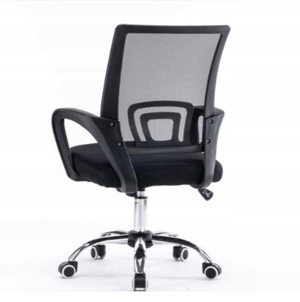 CHAISE DE BUREAU ROTATIVE AVA, MAILLE NOIRE, CONFORTABLE, ERGONOMIQUE