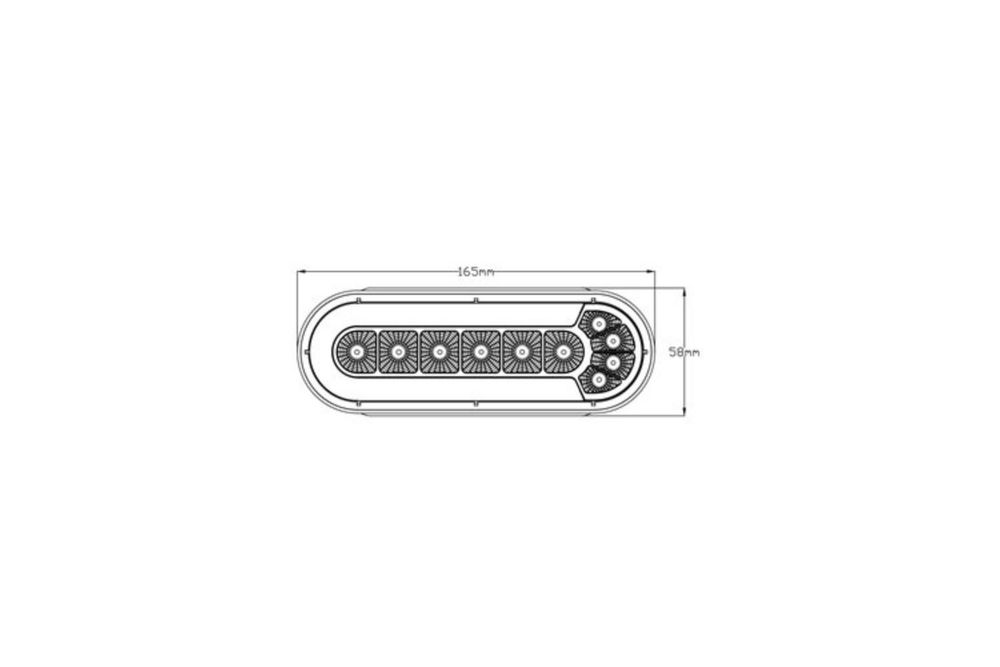 TruckLED L1873 LED zadní světlo 4 funkce univerzální