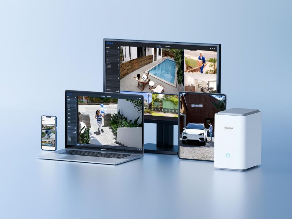 Reolink Home Hub Pro, Système de sécurité sans fil Wi-Fi 6, Gestion centralisée des données, Stockage local, 2TB HDD (jusqu'à 16TB), Max. 24 caméras