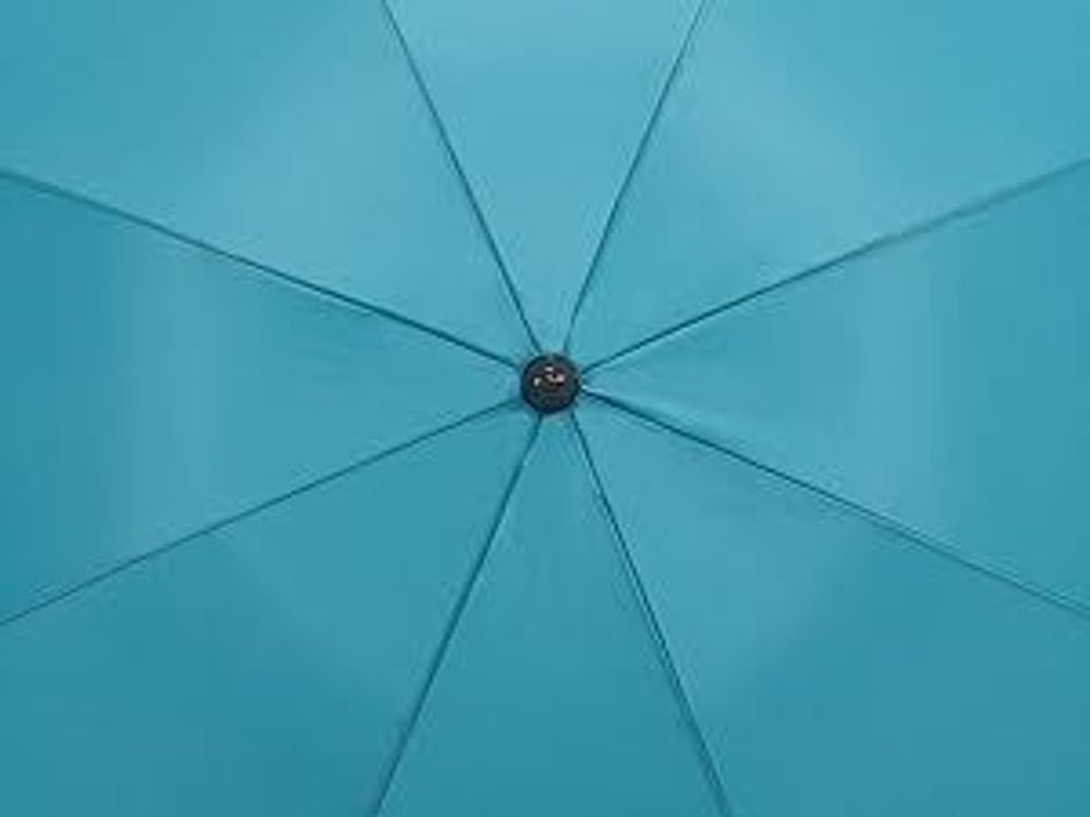 WOLTU Sonnenschirm Strandschirm UV-beständig, höhenverstellbar, 45° knickbar, rund, Blau 175cm
