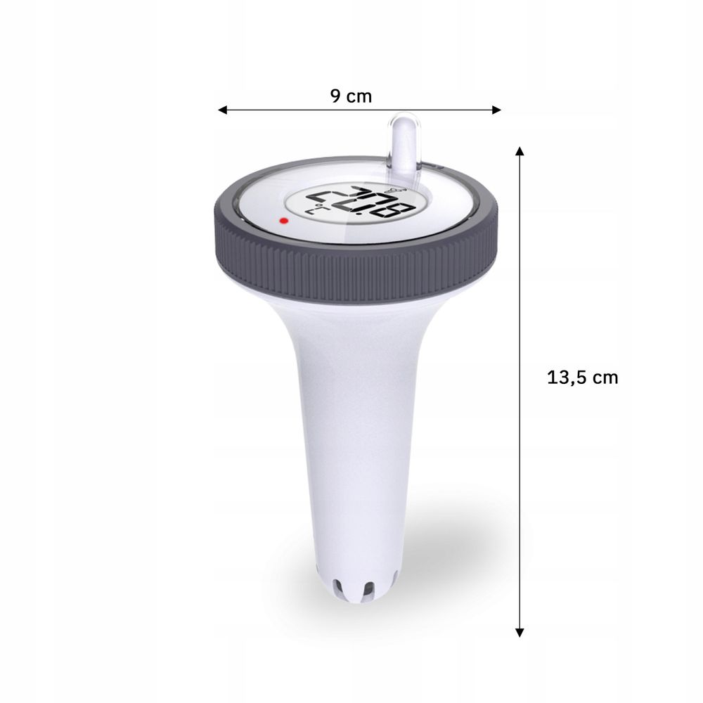 Display des METEO TB2S mit Uhr Wecker und Wettersymbolen